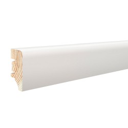 BARLINEK 40x15.5mm P4P FOIL Listwa przypodłogowa drewniana laminowana biała P4P18101A