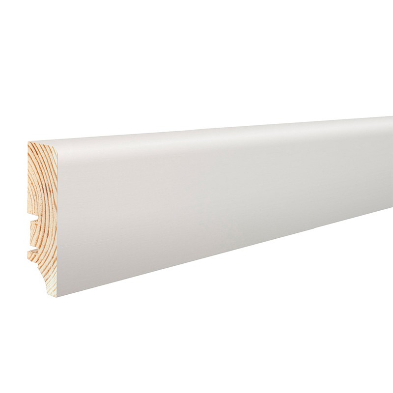 BARLINEK 60x15.5mm P6P FOIL Listwa przypodłogowa drewniana do malowania