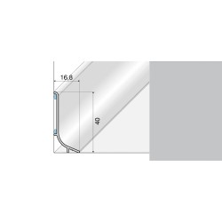 40x16.8mm Anodowane Srebrny Q63