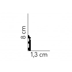 80x13mm MD018 FLEX Listwa przypodłogowa elastyczna