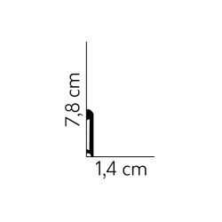 78x14mm MD234 FLEX Listwa przypodłogowa elastyczna