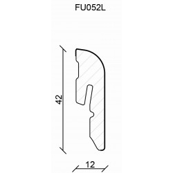 42x12mm FU052 Listwa przypodłogowa MDF do malowania